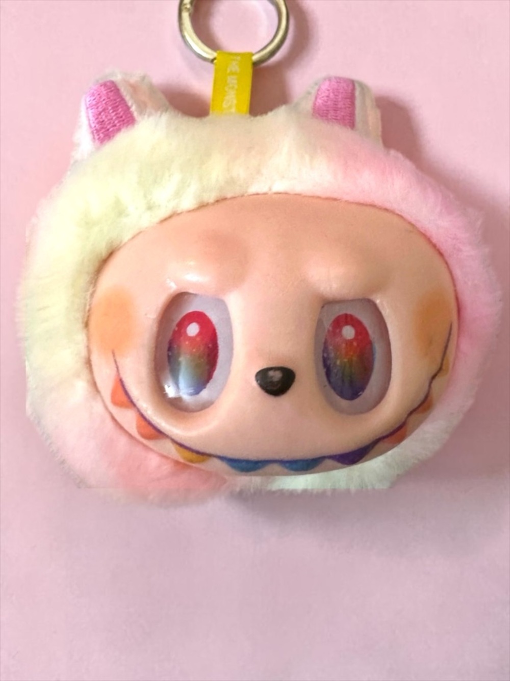 POPMART The Monsters Tie Dye Keychain with Rainbow Eyes New